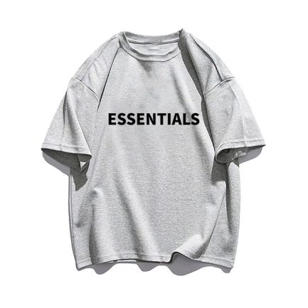 Essentials Grey Graphic T Shirt