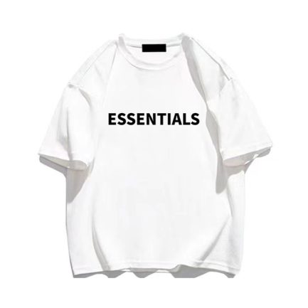 Essentials T Shirt Cotton Print White