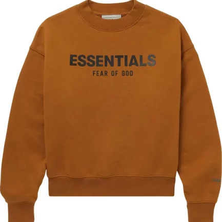 Fear of God Essentials Brown Crewneck Sweatshirt